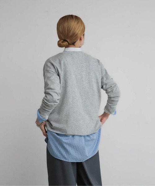 NOMBRE IMPAIR（ノンブルアンペール）の「TRIBESチェーン刺繍　ニットP/O（ニット/セーター・レディース・ネイビー/グレー・FREE）」の15枚目の写真