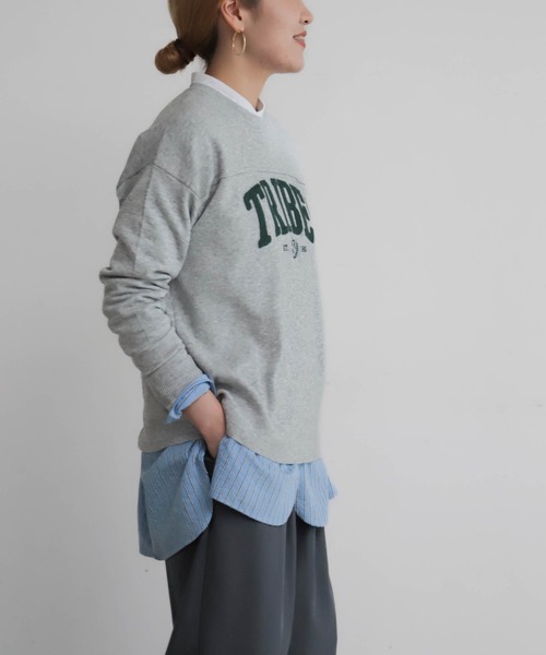 NOMBRE IMPAIR（ノンブルアンペール）の「TRIBESチェーン刺繍　ニットP/O（ニット/セーター・レディース・ネイビー/グレー・FREE）」の21枚目の写真