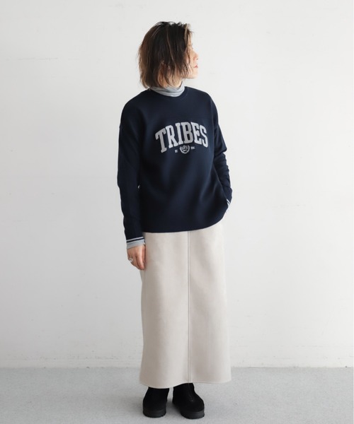 NOMBRE IMPAIR（ノンブルアンペール）の「TRIBESチェーン刺繍　ニットP/O（ニット/セーター・レディース・ネイビー/グレー・FREE）」の18枚目の写真