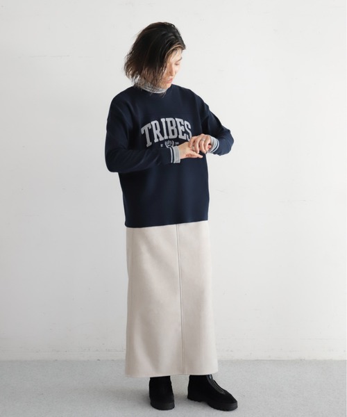 NOMBRE IMPAIR（ノンブルアンペール）の「TRIBESチェーン刺繍　ニットP/O（ニット/セーター・レディース・ネイビー/グレー・FREE）」の11枚目の写真