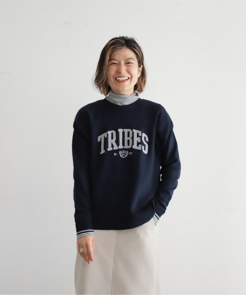 NOMBRE IMPAIR（ノンブルアンペール）の「TRIBESチェーン刺繍　ニットP/O（ニット/セーター・レディース・ネイビー/グレー・FREE）」の16枚目の写真