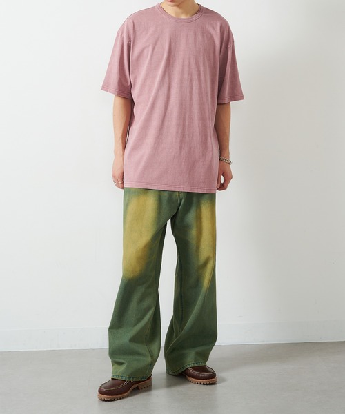 Carhartt WIP(カーハートダブリューアイピー)の「【CARHARTT WIP】SHORT SLEEVE Taos T-Shirt I032847(Tシャツ/カットソー・メンズ・ブラック/ブルー/ピンク系・S/M/L/XL)」の4枚目の写真