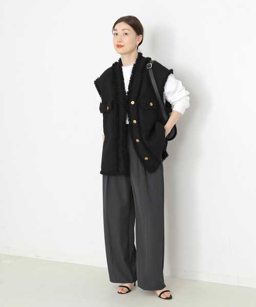 GIOLICAツイードBIGベスト（その他アウター）｜journal standard L