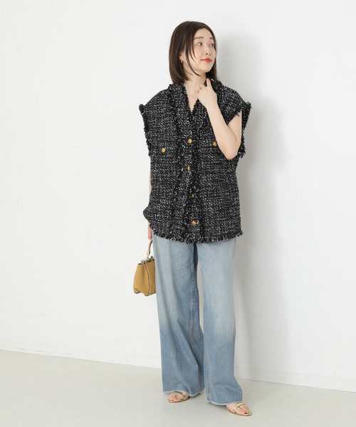 GIOLICAツイードBIGベスト（その他アウター）｜journal standard L