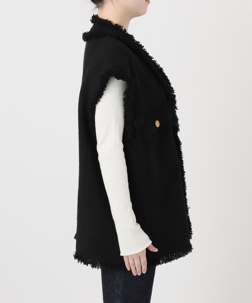 GIOLICAツイードBIGベスト（その他アウター）｜journal standard L