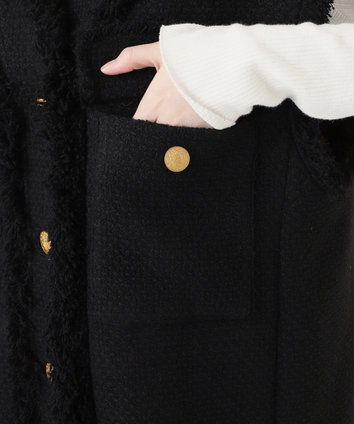 GIOLICAツイードBIGベスト（その他アウター）｜journal standard L