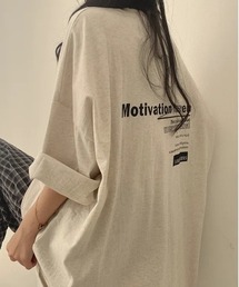NEW GENTLEMAN（ニュージェントルマン）の「Motivation オーバーサイズT（Tシャツ/カットソー）」