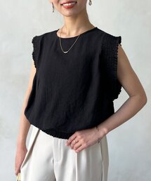 Chez toi | 袖口シャーリングブラウス(シャツ/ブラウス)