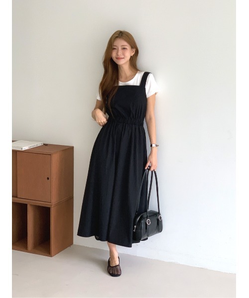 新作セール!   スクエアネック 美ライン ワンピース 取り寄せ品】くすみブルーで大人っぽスタイル◎ スクエアネック