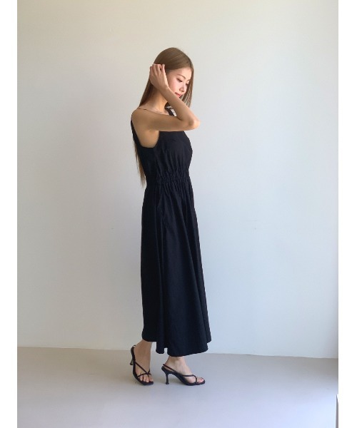 MINS MINIS(ミンスミニス)の「スクエアネックノースリーブAラインワンピース(ワンピース・レディース・ブラック・FREE)」の10枚目の写真