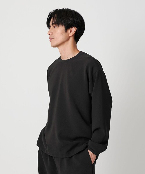 BEAUTY & YOUTH アローズクルーネック ロングスリーブ カットソー BEAUTY&YOUTH UNITED ARROWS｜ハイゲージ ガスコットン クルー