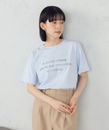 COMME CA ISM | グリッター ロゴTシャツ(Tシャツ/カットソー)
