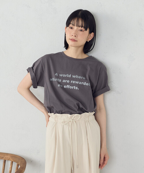 MロゴT ロゴビッグシルエットクルーネックTシャツ[品番：PA000015752