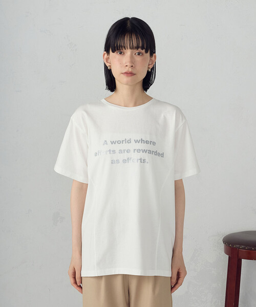 グリッター ロゴTシャツ（Tシャツ/カットソー）｜COMME CA ISM