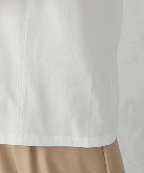 COMME CA ISM(コムサイズム)の「グリッター ロゴTシャツ(Tシャツ/カットソー・レディース・ブラック/サックスブルー/ホワイト/チャコール・MEDIUM/LARGE)」の21枚目の写真