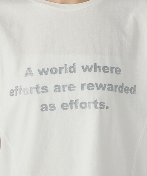 COMME CA ISM(コムサイズム)の「グリッター ロゴTシャツ(Tシャツ/カットソー・レディース・ブラック/サックスブルー/ホワイト/チャコール・MEDIUM/LARGE)」の22枚目の写真
