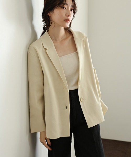select MOCA Et（セレクトモカエト）の「【Et】Spandex Knit Jacket