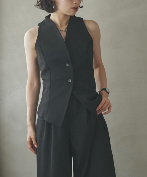 LAULEN(ローレン)の「american sleeve vest/アメスリベスト(ベスト・レディース・グレー/ブラック・S/M)」の10枚目の写真