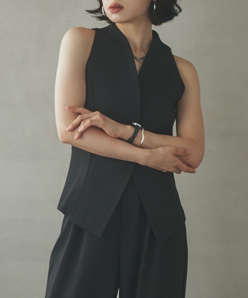 LAULEN(ローレン)の「american sleeve vest/アメスリベスト(ベスト・レディース・グレー/ブラック・S/M)」の13枚目の写真