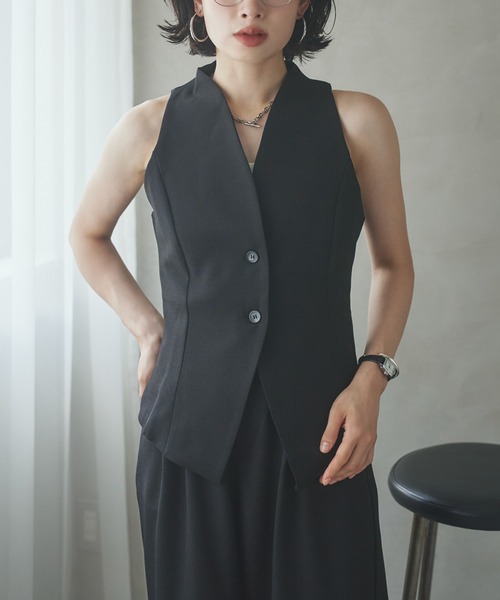 LAULEN(ローレン)の「american sleeve vest/アメスリベスト(ベスト・レディース・グレー/ブラック・S/M)」の12枚目の写真