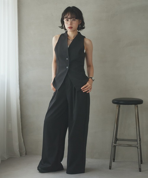 LAULEN(ローレン)の「american sleeve vest/アメスリベスト(ベスト・レディース・グレー/ブラック・S/M)」の4枚目の写真