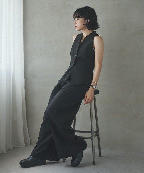 LAULEN(ローレン)の「american sleeve vest/アメスリベスト(ベスト・レディース・グレー/ブラック・S/M)」の14枚目の写真