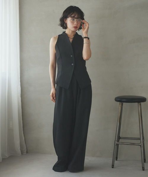 LAULEN(ローレン)の「american sleeve vest/アメスリベスト(ベスト・レディース・グレー/ブラック・S/M)」の5枚目の写真