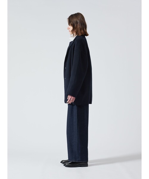 mizuiroind（ミズイロインド）の「mizuiro ind ウールテーラードジャケット（テーラードジャケット・レディース・ネイビー/ブラック・FREE）」の19枚目の写真