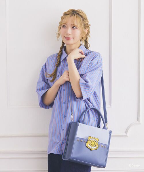 Disney(ディズニー)の「ズートピア/ポリスバッジバッグ(ハンドバッグ・レディース・ライトブルー・ONE SIZE)」の16枚目の写真