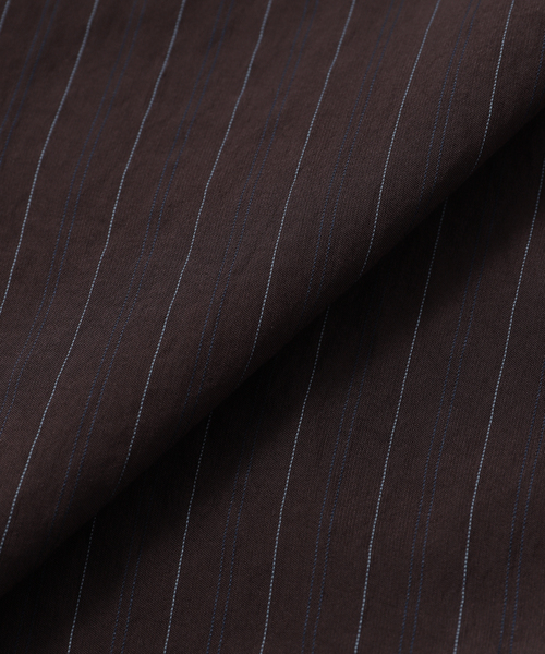 JOURNAL STANDARD relume（ジャーナルスタンダード　レリューム）の「《WEB限定追加》N/Rダブルストライプブラウス（シャツ/ブラウス・レディース・ブラウン/ネイビー・FREE）」の22枚目の写真