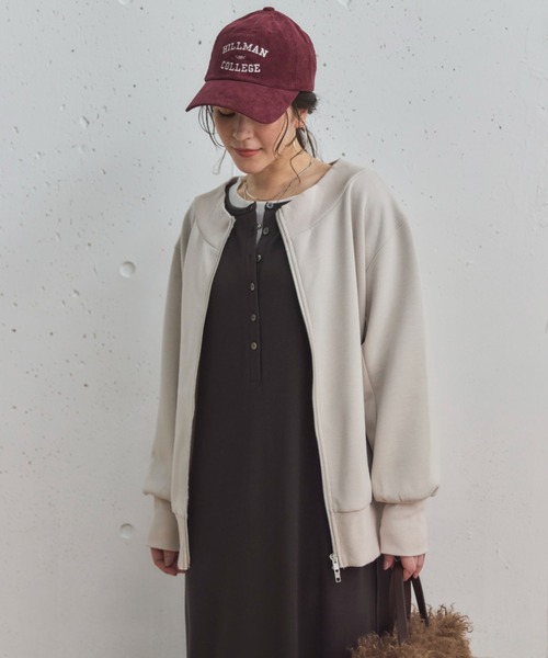 Doux archives（ドゥアルシーヴ）の「コーデュロイカレッジキャップ（キャップ・レディース・ワイン/ブラック/ベージュ・FREE）」の15枚目の写真