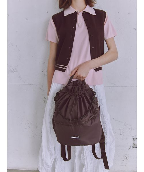 【美品】撥水 emmiロゴマルチバックパック 限定カラー】撥水 emmiロゴマルチバックパック（バックパック