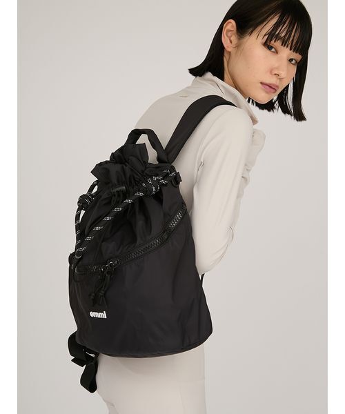 emmi　リュック　ブラック emmi デイバック リュック 「ONLINE限定カラー」eco レザー
