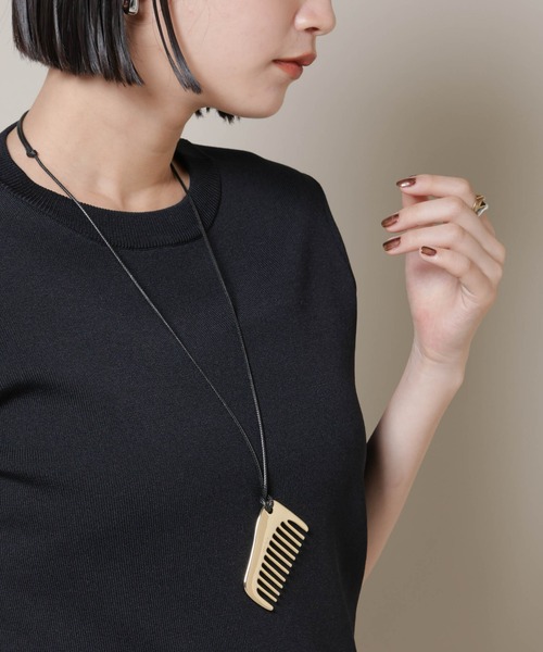 未使用　JAMIRAY ゴールドコームコードネックレス JAMIRAY/COMB CORD NK（ネックレス）｜JAMIRAY（ジャミレイ）の