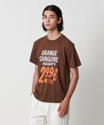 HOLIDAY BOILEAU（ホリディボワロ）の「【別注】＜HOLIDAY BOILEAU＞ORANGE SANGUINE Tシャツ（Tシャツ/カットソー）」