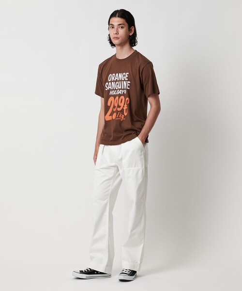 HOLIDAY BOILEAU(ホリディボワロ)の「【別注】<HOLIDAY BOILEAU>ORANGE SANGUINE Tシャツ(Tシャツ/カットソー・メンズ・ホワイト/ダークブラウン・L/XL/M)」の16枚目の写真