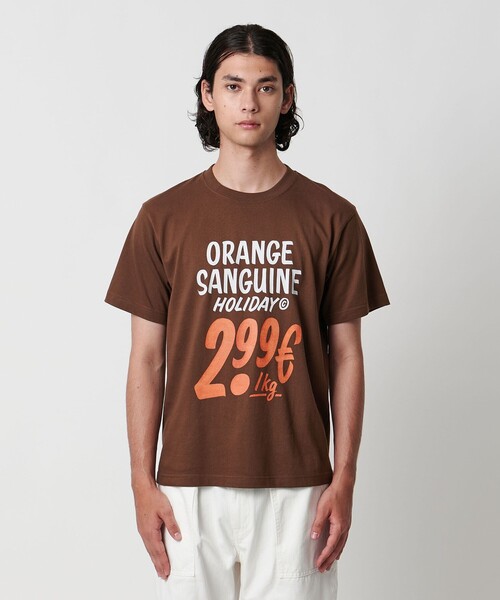 HOLIDAY BOILEAU(ホリディボワロ)の「【別注】<HOLIDAY BOILEAU>ORANGE SANGUINE Tシャツ(Tシャツ/カットソー・メンズ・ホワイト/ダークブラウン・L/XL/M)」の17枚目の写真