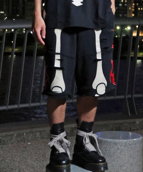 GALFY(ガルフィー)の「JACKROSE×VANSON×GALFY-骨犬Shorts(その他パンツ・メンズ・ホワイト/ブラック・L/XL)」の7枚目の写真