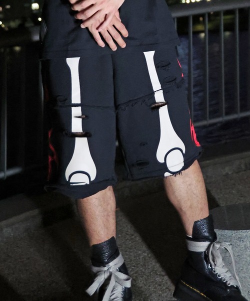 GALFY(ガルフィー)の「JACKROSE×VANSON×GALFY-骨犬Shorts(その他パンツ・メンズ・ホワイト/ブラック・L/XL)」の9枚目の写真
