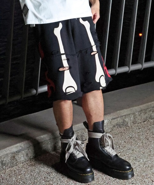 GALFY(ガルフィー)の「JACKROSE×VANSON×GALFY-骨犬Shorts(その他パンツ・メンズ・ホワイト/ブラック・L/XL)」の10枚目の写真