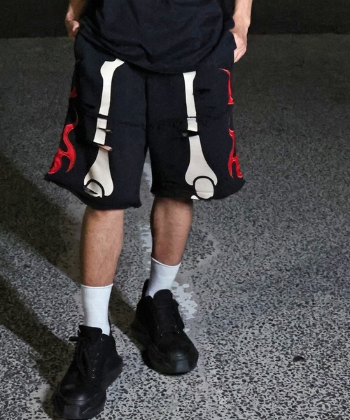 GALFY(ガルフィー)の「JACKROSE×VANSON×GALFY-骨犬Shorts(その他パンツ・メンズ・ホワイト/ブラック・L/XL)」の5枚目の写真