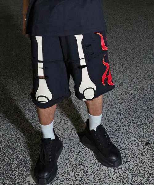 GALFY(ガルフィー)の「JACKROSE×VANSON×GALFY-骨犬Shorts(その他パンツ・メンズ・ホワイト/ブラック・L/XL)」の6枚目の写真