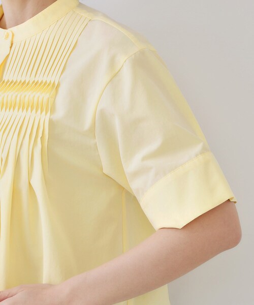 OPAQUE.CLIP（オペークドットクリップ）の「ピンタックフレアシャツ【洗濯機洗い可】（シャツ/ブラウス・レディース・ブラック/ホワイト/ライトイエロー系・38/40/42）」の22枚目の写真