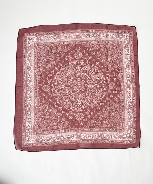 WEGO（ウィゴー）の「WEGO/パターンバンダナ（バンダナ/スカーフ・レディース・グレー/レッド系その他2/ホワイト/イエロー系その他3/ライトホワイト/ブラウン/ブラック系その他2/ブラック/ブルー系その他2・FREE）」の7枚目の写真