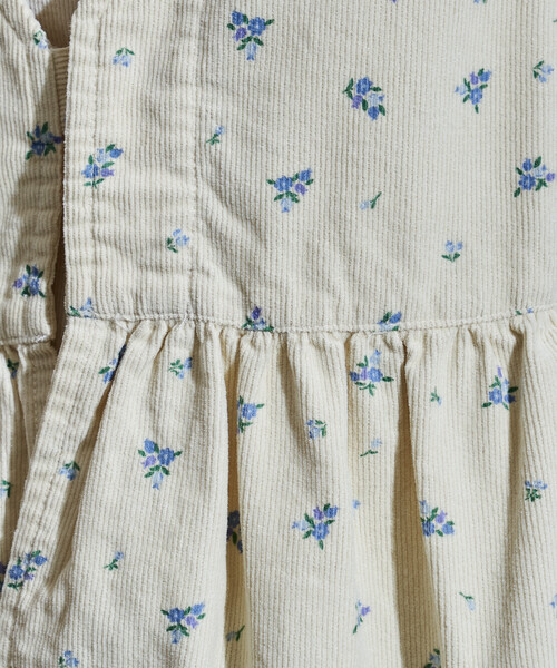 FREAK'S STORE(フリークスストア)の「カントリーフラワー コーデュロイベスト<セットアップ対応>/小花柄(ベスト・レディース・キャメル/チャコール/ナチュラル・フリ-)」の8枚目の写真