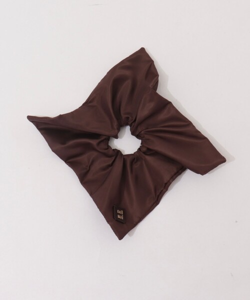 NOLLEY’S（ノーリーズ）の「【nolnol/ノルノル】シュシュ（シュシュ・レディース・ブラック/ネイビー/オフホワイト/ブラウン・FREE）」の5枚目の写真