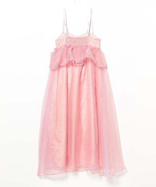 CAROLINA GLASER（カロリナ グレイサー）の「ドットコルセット風 フリル ワンピース（ワンピース・レディース・ピンク/サックスブルー・SMALL/MEDIUM）」の3枚目の写真