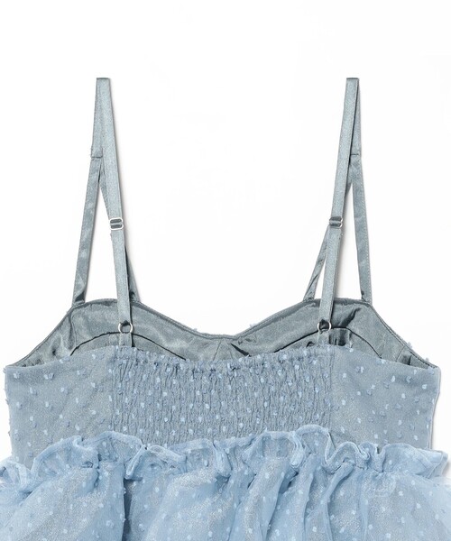 CAROLINA GLASER（カロリナ グレイサー）の「ドットコルセット風 フリル ワンピース（ワンピース・レディース・ピンク/サックスブルー・SMALL/MEDIUM）」の9枚目の写真