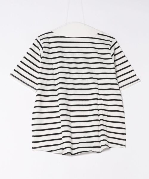GOLDJAPAN(ゴールドジャパン)の「ボートネックコットンボーダーTシャツ【大きいサイズ対応】(Tシャツ/カットソー・レディース・オフホワイト/ブラック・LL/3L/4L)」の22枚目の写真