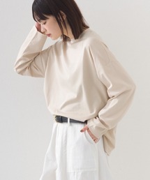 e voi（イーヴォイ）の「【接触冷感】TEIJINモックネック長袖Tシャツ（Tシャツ/カットソー）」